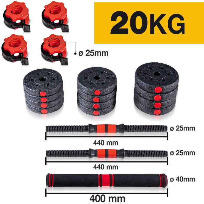 Hantel Set ah150 20 Kg Bestandteile bestandteile-vom-hantel-set-ah150-20kg