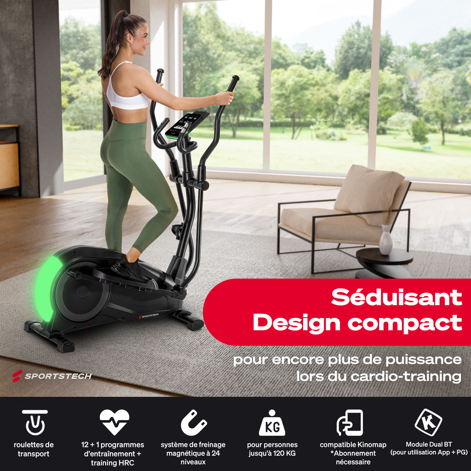 Bicicleta elíptica CX700 2 160