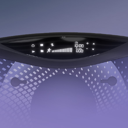 Icon Pulsmesser Sportstech Icon Herzrhythmus mit Pulsgurt in schwarz-weiß